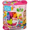 Image de Mega Bloks Jeu De Construction First Builders Dans Un Grand Sac Rose 60 Pièces