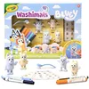Image de Crayola - Washimals Bluey, Coffret d'Activités avec Autocollants et 4 chiots, 6 Feutres Lavables, Autocollants et Brosse, Jeu et Cadeau pour Enfants, à partir de 3 Ans, 74-0253
