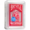 Image de Bicycle Cartes à Jouer Rouges imperméables en Plastique Transparent, fabriquées à partir de 30% de Plastique recyclé, parfaites pour Les Jeux de Piscine, Les Voyages à la Plage ou Les Jeux de fête