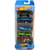 Image de Hot Wheels Lot De 5 Voitures, Véhicules Jouets À L'Échelle 1:64 avec Détails Et Décors Réalistes, Voitures De Collection, Jouet pour Enfant de 3 Ans et Plus (Modèle aléatoire), 01806