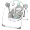 Image de Ingenuity, Balancelle compacte pour bébé Fanciful Forest, 6 vitesses de balancement, 8 mélodies apaisantes, Arche de Jeu Amovible, 2 Jouets de Peluche, 5 Points Harnais, dès la naissance à 9 kg