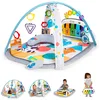 Image de Baby Einstein, Tapis Musical D’Éveil pour Bébé 4 en 1 Kickin' Tunes avec Piano, 70+ Sons, 25+ Min de Musique et lumières, 7 Jouets d'activité Amovibles & INFANTINO Porte Bébé Flip Advanced 4 en 1