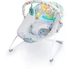 Image de Bright Starts Transat Bébé Vibrations Apaisantes, Barre de Jouets Amovible, Pieds Antidérapants, 0-6 Mois Jusqu'à 9 kg (Safari Fun)
