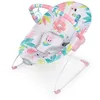 Image de Bright Starts Transat Bébé Vibrations Apaisantes, Barre de Jouets Amovible, Pieds Antidérapants, 0-6 Mois Jusqu'à 9 kg (Flamingo Vibes, Rose)