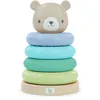 Image de Ingenuity: ity by Ingenuity, Jouets à empiler Cutie Stacks, Nate, 4 Anneaux sans BPA, Support en imitation bois, Tête d'ours, Enfants de 6 mois et plus