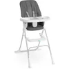 Image de Ingenuity: ity by Ingenuity, Chaise Haute Pliable Compacte Sun Valley, Assiette Sûre Alimentaire, Harnais 5 Points, Dès 6 Mois, Unisexe - Gris