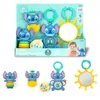 Image de Bright Starts Disney Baby Stitch Coffret Cadeau Trésors Tropicaux   4 Jouets Stitch Dont Miroir Sûr pour Bébé et Anneau de Dentition, Nouveau-nés et +