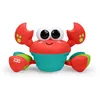 Image de Bright Starts Crabe qui Marche Bébé Rockin’ Crawling Crab, Jouet Interactif avec Musique et Mouvements, Capteurs Anti obstacles, Encourage la Motricité et le Rampement, Dès 6 Mois