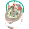 Image de Bright Starts Disney Bébé Winnie l'Ourson Transat Bébé Vibrations Apaisantes Deluxe - Simili Daim, Musique, Barre de Jouets Amovible, 0-6 Mois 6-9 kg (Dots & Hunny Pots)