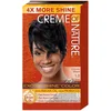 Image de Creme of Nature, Argan Oil, Coloration Permanente Longue-Tenue à l'Huile d'Argan du Maroc, Coloration Cheveux Bouclés à Crépus, Couvre 100% des Cheveux Blancs, Teinture Cheveux 1.0 Noir intense