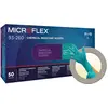 Image de Ansell Microflex 93-260 Gants Jetables Protection Chimique, Protection Acides, Liquides et Solvants, Formulation Brevetée Ultra Résistante, Manchette Longue, Vert (50 Gants)