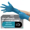 Image de Ansell VersaTouch 92-465 Gants Jetables Nitrile, Protection Chimique et Mécanique, Risques Industriels, Usage Unique, Bleu, Taille XL (100 Pièces)