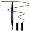 Image de Wet n Wild, Ultimate Brow Pen, Dual-Ended Tip with Brush and Spoolie for Hair-Like Strokes, Long-Lasting Wear Up to 16H, Lightweight, Buildable Ink for a Fresh Finish, Dark Brown