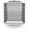 Image de Weber Panier à griller deluxe - Petit (24 x 19cm), panier à griller en acier inoxydable, résistant à la chaleur, passe au lave-vaisselle, adapté à tous les types de barbecues - Argent (6481)