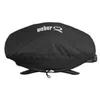 Image de Weber Housse de barbecue Premium / Pour barbecues Q 200/2000, tissu respirant et déperlant avec protection UV et cordon de serrage, noir, 32 x 48 x 82 cm
