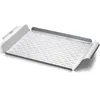 Image de Weber Plat de cuisson deluxe (44 x 39cm) - acier inoxydable, résistant à la chaleur, passe au lave-vaisselle, idéale pour sauter les légumes et faire sauter les fruits de mer - Argent (6435)