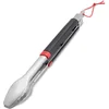 Image de Weber Pince de barbecue (40cm), en acier inoxydable, poignée confortable et système de verrouillage pratique, passe au lave-vaisselle, nettoyage facile, avec une boucle pour suspendre - Noir (6317)