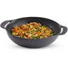 Image de Weber Crafted Wok & Panier Vapeur/Set 2-en-1 en Acier Inoxydable pour saisir et Cuire à la Vapeur des légumes, de la Viande ou du Poisson   Argent (7607)