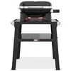 Image de Weber Lumin Compact Barbecue électrique Compact avec Pied/Jusqu’à 315 °C, avec thermomètre intégré au Couvercle, grilles en Fonte émaillée, Surface de Cuisson 43 × 32 cm, Noir (1501653)