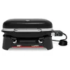 Image de Weber Lumin Barbecue électrique/Jusqu’à 315 °C, avec thermomètre intégré au Couvercle, grilles en Fonte émaillée, Surface de Cuisson 33 × 49 cm, Noir (1502045)