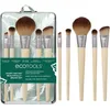 Image de EcoTools Start the Day Beautifully Ensemble de pinceaux de maquillage | Accessoires de Maquillage pour Fond de Teint, Estompeur, Creux de Paupière, Liner Biseauté et Blush, pour Poudre et Liquide