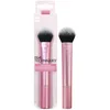Image de REAL TECHNIQUES Tapered Cheek Makeup Brush, For Blush, Highlighter, or Loose Powder, Soft Bristles, Precise Application, 1 Count, Pink
