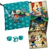 Image de Steve Jackson Games | Dungeon Survival Pack Kitten Adventurers | Tissu imprimé | Trois dés Turquoise à Six Faces | Trois carnets | Aventure de Jeu de rôle sur Table RPG
