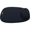 Image de Kensington Comfort Gel Noir - Tapis de souris (Noir, Uniforme, Gel, Repose-poignets, Base antidérapante)