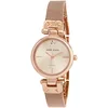 Image de Anne Klein Women's Genuine Diamond Dial Gold-Tone Mesh Bracelet Watch