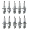 Image de NGK 10 bougies d'allumage BR6HS 3922 compatibles avec Voiture, Cuivre, 10 pièces par boîte