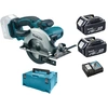 Image de Makita DSS501RMJ Scie Circulaire Sans-fil - 18V Li-ion - 2 Batteries 4,0 Ah - MAKPAC - 136 Mm