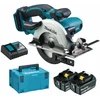 Image de Makita DSS501RTJ Scie Circulaire Sans-fil - 18V Li-ion - 2 Batteries 5,0 Ah - MAKPAC - 136 Mm
