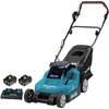 Image de Makita DLM382CM2 (2x 18V) Li-Ion Set De Tondeuses À Gazon Sans Fil (2x 4.0Ah) - 38cm