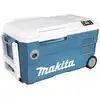 Image de Makita CW001GZ01 Glacière et compartiment chauffant à batterie CEE: E (A - G) à compresseur 12 V/DC, 18 V/DC, 24 V/DC, 100 V/AC, 240 V/AC turquoise, blanc 20 l
