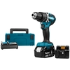 Image de Makita DHP484RTJ Perceuse Visseuse À Percussion À Batteries 18V Li-Ion Set (2x Batterie 5,0Ah) Dans MAKPAC - Moteur Sans Charbon