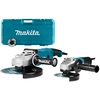 Image de Meuleuses D'angle - Makita DK0054 X 1 - Jeu Meuleuse D'angle (GA9020R / 9558NB) + 2 Disques Diamanté En Malette - 2200W / 840W - 230 X 125 Mm