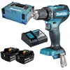 Image de Perceuse-visseuse sans fil Makita DDF485RFJ 18 V 3 Ah Li-Ion + 2 batteries, + mallette, + chargeur