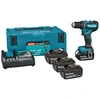 Image de Makita DDF485RTJ3 Perceuse Visseuse Sans-fil - 18V Li-ion - 3 Batteries 5,0 Ah - MAKPAC - Brushless - 50 Nm