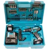 Image de Makita HP333DSAX1 Perceuse-visseuse à percussion sans fil 12 V max. 2 Ah - 2 batteries + chargeur dans coffret de transport