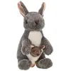 Image de Wild Republic Cuddlekins Mini Kangourou avec Joey, Animal en Peluche, 20 cm, Cadeau pour Bébés, Peluche Écologique, Rembourrage Fabriqué à Partir de Bouteilles d’Eau Recyclées