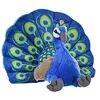 Image de Wild Republic Cuddlekins Paon, Animal en Peluche, 30 cm, Cadeau pour Bébés, Peluche Écologique, Rembourrage Fabriqué à Partir de Bouteilles d’Eau Recyclées