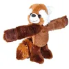 Image de Wild Republic Hugger Panda Rouge, Cadeau pour Bébés, Animal en Peluche, Jouet Écologique, Rembourrage Fabriqué à Partir de Bouteilles d’Eau Recyclées, 20 cm