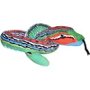 Image de Wild Republic- Serpent Coleur Verte, Bleu et Rouge, Snakesss Animal en Peluche, 137 cm, 23526, Multicolore