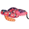 Image de Wild Republic Plush Snake Rouge Vert, Peluche Serpent, Animal en Peluche 137 cm, Idée Cadeau de Naissance Fille ou Garçon, Jouet Écologique, Rembourré de Bouteilles Recyclées