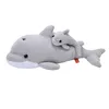 Image de Wild Republic Mom and Baby Dauphin, Animal en Peluche, 38 cm, Idée Cadeau pour Enfants, Animal en Peluche, Jouet Écologique, Rembourré de Bouteilles d’Eau Recyclées