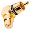 Image de AudioQuest Adaptateur RCA mâle vers RCA femelle 90 degrés