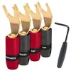 Image de AudioQuest Spade SureGrip-300 BFA Or 4-Pack