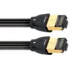 Image de AudioQuest 8m RJ/E Pearl - Câble réseau (8 m, Cat7, RJ-45, RJ-45, noir)