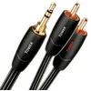 Image de AudioQuest 8m Tower 3.5mm - 2xRCA Câble audio 3,5mm Noir - Câbles audio (3,5mm, 2 x RCA, Cuivre, 8m, Noir)