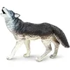 Image de Loup gris 9,5 cm | Non toxique et sans BPA | Convient aux enfants de 3 ans et plus | Safari Ltd